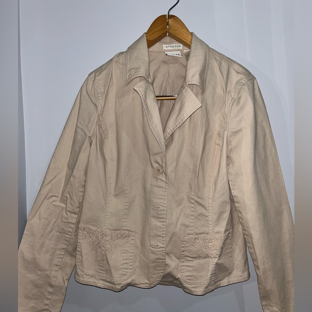 Tan light fall jacket